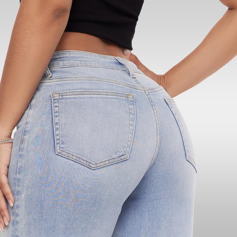Valvari® Mid-low Rise Wide Leg Jeans