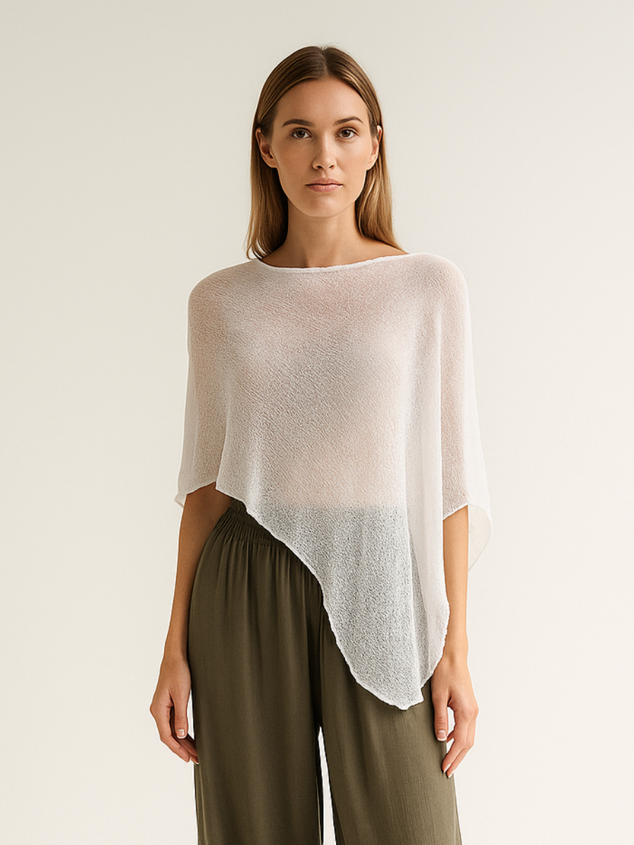 Sheer Knit Poncho